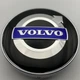 Колпачок Volvo 59 мм 55 мм черные с синим логотипом заглушка в диск вольво - изображение 2