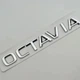 Шильдик логотип OCTAVIA А5 октавия хром металлическая табличка (шкода) Skoda - изображение 1
