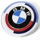Значок BMW 82mm Эмблема БМВ на капот багажник 51148132375 82 мм Юбилейная 50 лет Yeas performance Mpower - изображение 4