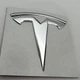 Эмблема логотип Tesla Model Y 3 модель 3 передняя (хром, глянец) 81 мм 77 мм металл - изображение 3