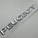 Наклейка шильдик эмблема 190 мм 25 мм логотипом Peugeot пежо надпись (хром, глянец) - изображение 5