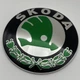 Эмблема Шкода Skoda 89 мм значок Octavia Tour A5 Fabia Rapid Superb 5J0853621AAUL 90 мм зеленый Шкода знак - изображение 1