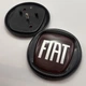 Емблема значок на капот Fiat Фіат 95 мм червоний чорний - зображення 4