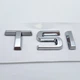 Напис TSI шильдик 65 мм табличка емблема на задню частину авто Skoda шлуночка хром - зображення 3