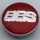 Колпачок с логотипом BBS 59 мм 55 мм красные заглушка в диск - изображение 2