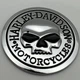 Металлический шильдик эмблема ЧЕРЕП Харли Дэвидсон Harley Davidson 65 мм Motorcycles - изображение 1