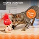 Игрушка для кошек Catstages Mushroom Kicker «Грибок» с кошачьей мятой для чистки зубов 6×13×7,5 см (pt71426) - изображение 3