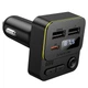 АЗП з FM-модулятором BOROFONE BC60 Hero 35W(1A1C) car BT FM transmitter Black - изображение 6