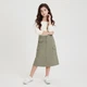Довга спідниця - карго для дівчинки 140 см (9-10Y) H&M хакі - зображення 1