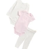 Дитячий комплект Calvin Klein 2 боді та штани 1159854704 (Молочний/Рожевий 0-3M) на зріст 56-61 см - зображення 3