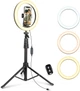 Кольцевая лампа UBeesize с подставкой, 10" Selfie Ring Light с 60-дюймовым. - изображение 1