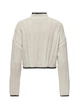 Свитер женский укороченный Oversize вязаный Only Молочный 18794 M (укр 44-46) - изображение 2