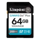 Карта памяти SDXC (UHS-1 U3) Kingston Canvas Go! Plus 64Gb class 10 A2 V30 (R200MB/s) SDG4/64GB - изображение 1
