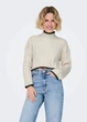 Свитер женский укороченный Oversize вязаный Only Молочный 18794 M (укр 44-46) - изображение 7