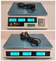Весы торговые настольные до 50кг Domotec 228-5В аккумуляторные со счётчиком цены, двухсторонние дисплеи с подсветкой Белые - изображение 9
