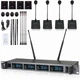 Беспроводные микрофоны 4 штуки с радиосистемой SuKam UHF.SM400.4CH для конференц связи - изображение 3