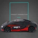 Машинка трансформер на радиоуправлении AToys Bugatti-922-1 большая 1:12 33см свет/звук Черно-красный - изображение 3