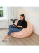 Надувное кресло мешок Fatboy Sofa 3 для отдыха на природе и дома до 150 кг Персиковый - изображение 7