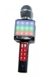 Дитячий бездротовий мікрофон караоке з LED підсвічуванням WSTER WS-1828U з Bluetooth колонкою 5Вт та функцією зміни голосу Чорний із сріблястим - зображення 7
