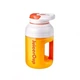 Беспроводной блендер бутылка Sunroz Juicer Cup 1500ML для смузи, коктейлей с зарядкой от USB Белый с Оранжевым - изображение 3