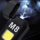 Акумуляторна запальничка USB із ліхтарем Lovers 6002-30COB-LED Чорна - зображення 4
