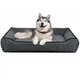 Лежак для собак всех пород EGO Bosyak Soft 2XL 120x100 Серый (лежанка для больших собак от 30 кг) - изображение 1