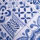 Скатерть SoundSleep Blue Mosaic водоотталкивающая 130х180 см белая (2800005024364) - изображение 8