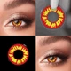Жовті контактні лінзи ELITE Lens Вогонь 2 шт - зображення 1