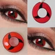 Красные контактные линзы ELITE Lens Мангекьё Шаринган 2 шт - изображение 1