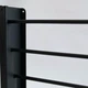 Напольная вешалка для одежды с двумя полками 4 крючка черный металл универсальная конструкция разборная - изображение 7