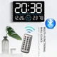 Часы Deepfox DS-6667B LED Bluetooth цифровые электронные настенные Будильник Дата Температура Влажность 33х22см белый - изображение 1
