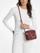 Сумка кросс-боди через плечо женская из натуральной кожи маленькая Michael Kors 859376303 Бордовая (1159854191) - изображение 2