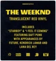 The Weeknd - Starboy (2 пластинки, Красный, Полупрозрачный, Альбом) - изображение 9