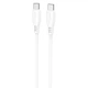 Кабель Proove Simple Silicone Type-C to Type-C 60W (1m) white - зображення 1