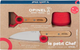 Набор детских кухонных ножей Opinel Le Petit Chef с защитой для пальцев Для детей от 7 лет Красный (2046671) - изображение 1