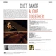 Chet Baker - Alone Together (180 грамм, Раскладная обложка, Альбом, Лимитированое, Переиздание) - изображение 2