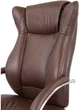 Кресло АКЛАС Бадалона CH MB (Кожа LC-K Dark brown/PU Dark brown) - изображение 9