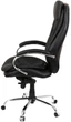 Крісло АКЛАС Валенсія Soft CH MB (Шкіра LC-A Black/PU Black) - зображення 3