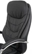 Крісло АКЛАС Валенсія Soft CH MB (Шкіра LC-A Black/PU Black) - зображення 7