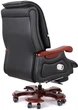 Крісло АКЛАС Ланселот EX RL (Шкіра LC-A Black/PU Black) - зображення 8