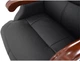 Крісло АКЛАС Ланселот EX RL (Шкіра LC-A Black/PU Black) - зображення 12