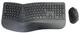 Zestaw bezprzewodowej Conceptronic Wireless Ergonomic Keyboard+Mouse ES Black (ORAZIO02ES) - obraz 1
