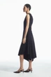 Сукня жіноча COS gathered asymmetric midi dress 1223501001 L Чорний - изображение 5