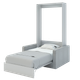 Шафа-ліжко-диван "MIRA SOFA PLUS -90" Сталевий Сірий - изображение 1