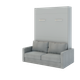 Шафа-ліжко-диван "MIRA SOFA NEW -140" Сталевий Сірий - изображение 2