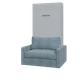 Шафа-ліжко-диван "MIRA SOFA PLUS -90" Сталевий Сірий - изображение 2