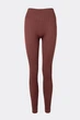 Женские бесшовные леггинсы в рубчик с моделирующим швом Giulia FLEXING LEGGINGS POWER XXS/XS Brown-hot chocolate, леггинсы из микрофибры, для спорта, для тренировок - изображение 2