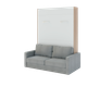 Шафа-ліжко-диван "MIRA SOFA NEW -160" Білий Діамант/Дуб Сонома - изображение 2