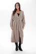 Женский вязаный роскошный теплый кардиган длинный German Volf 25112 beige one size 854314 - изображение 1