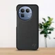 Кожаная накладка Stenk Cover для Realme GT 8 Pro Чёрная (80345) - изображение 1